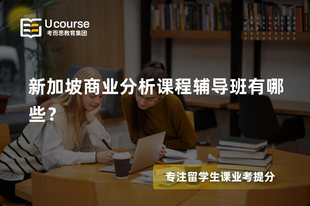 新加坡商业分析课程辅导