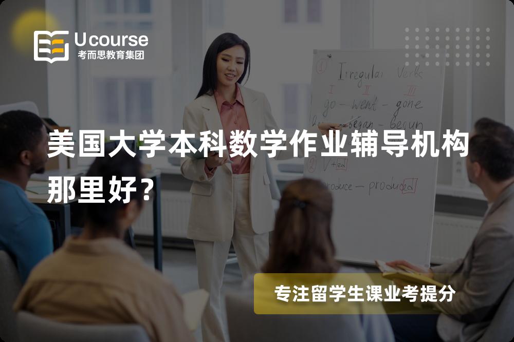 美国大学本科数学作业辅导