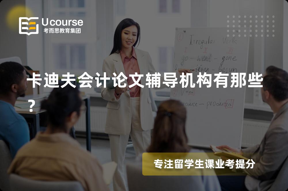 卡迪夫会计论文辅导