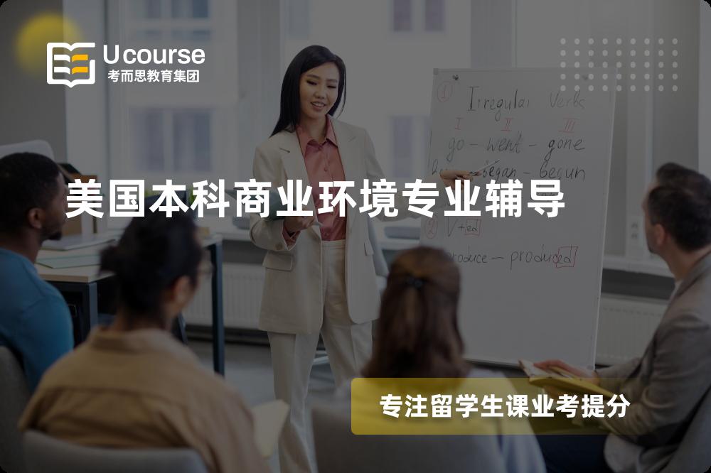 美国本科商业环境专业辅导